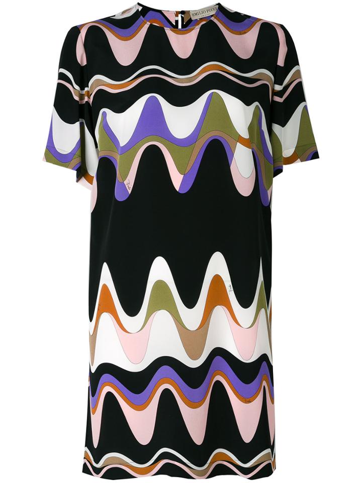 Emilio Pucci Printed Shift Dress - Multicolour