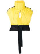 Sportmax Cropped Padded Gilet - Yellow