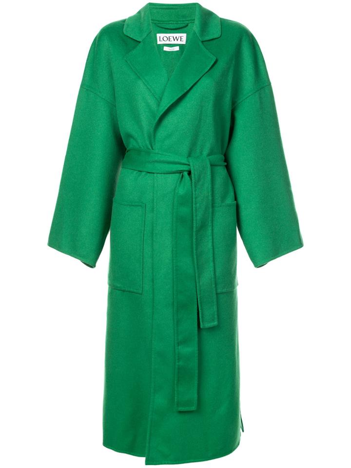 Loewe Oversized Tailored Coat - Green