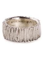 1-100 Textured Ring, Adult Unisex, Size: 9, Metallic, Silver