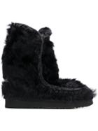 Mou Faux Fur Eskimo Boots - Black
