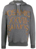 Moschino Roman Embroidery Knitted Hoodie - Grey