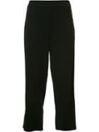 Cushnie Et Ochs Straight Cropped Trousers, Women's, Size: 6, Black, Viscose/spandex/elastane