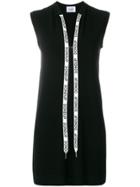 Dondup Neck-tied Fitted Dress - Black