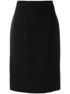 Moschino Vintage High-waisted Pencil Skirt - Black