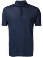 Dell'oglio Knitted Polo T-shirt - Blue