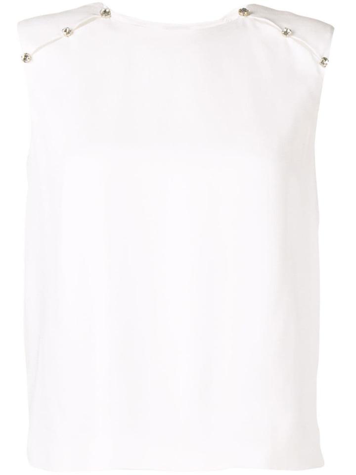 Dice Kayek Crystal Detail Blouse - White