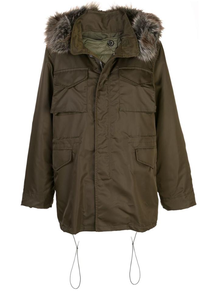 Rokh Hooded Padded Jacket - Green