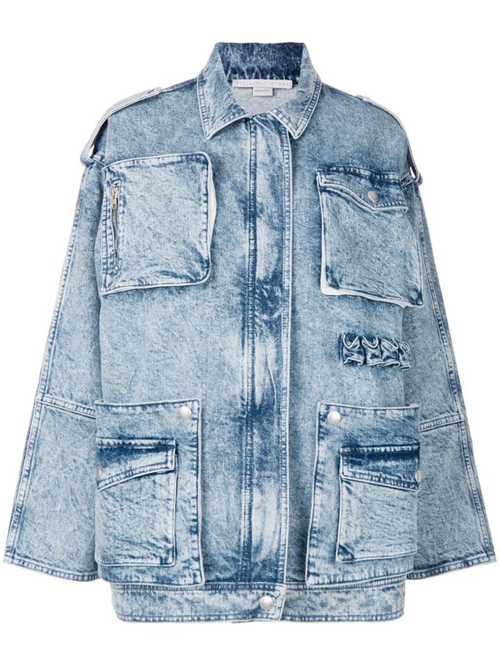 Stella Mccartney Multi-pocket Denim Jacket - Blue