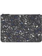 Fendi Printed Clutch - Black