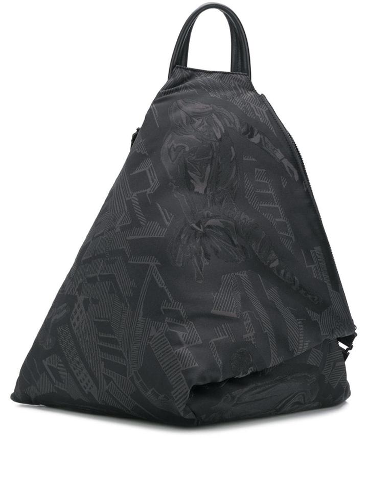 Ermenegildo Zegna Tonal Print Bag - Black