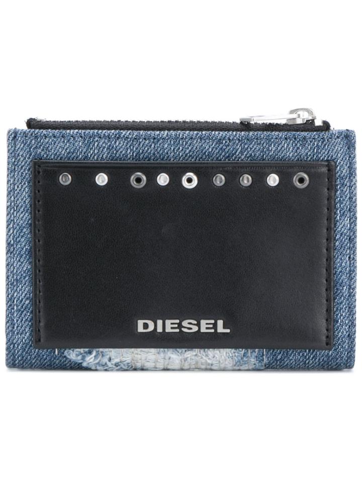 Diesel Front Logo Patched Purse - Blue
