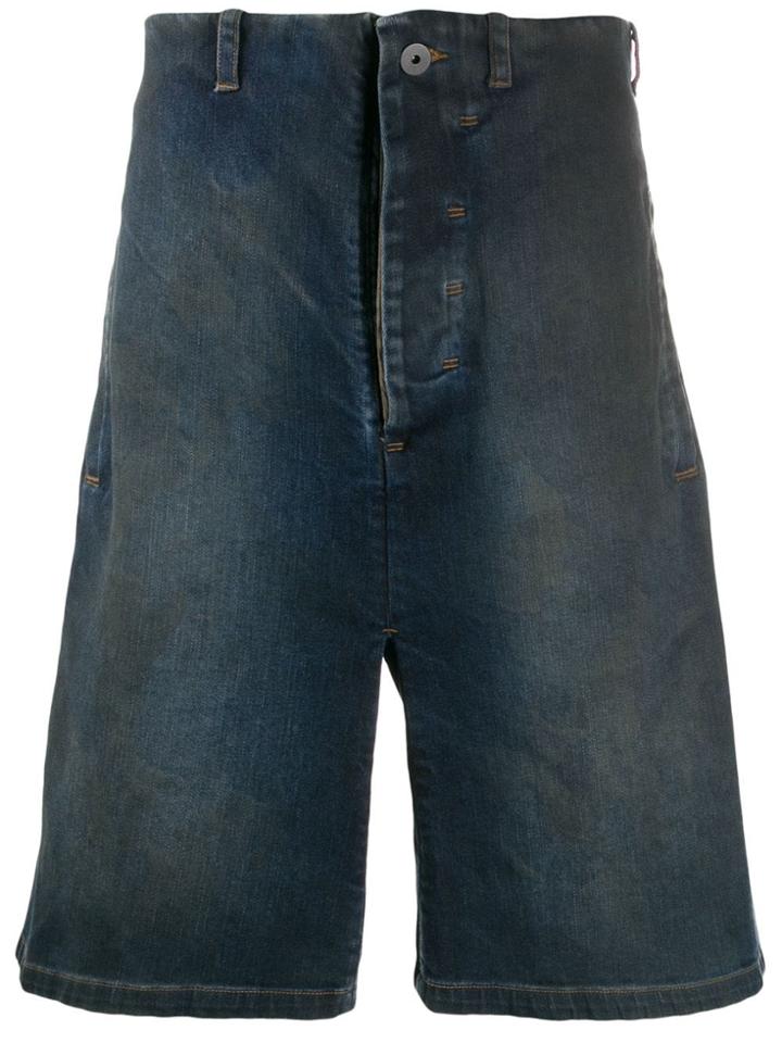 11 By Boris Bidjan Saberi Don't Denim Shorts - Blue