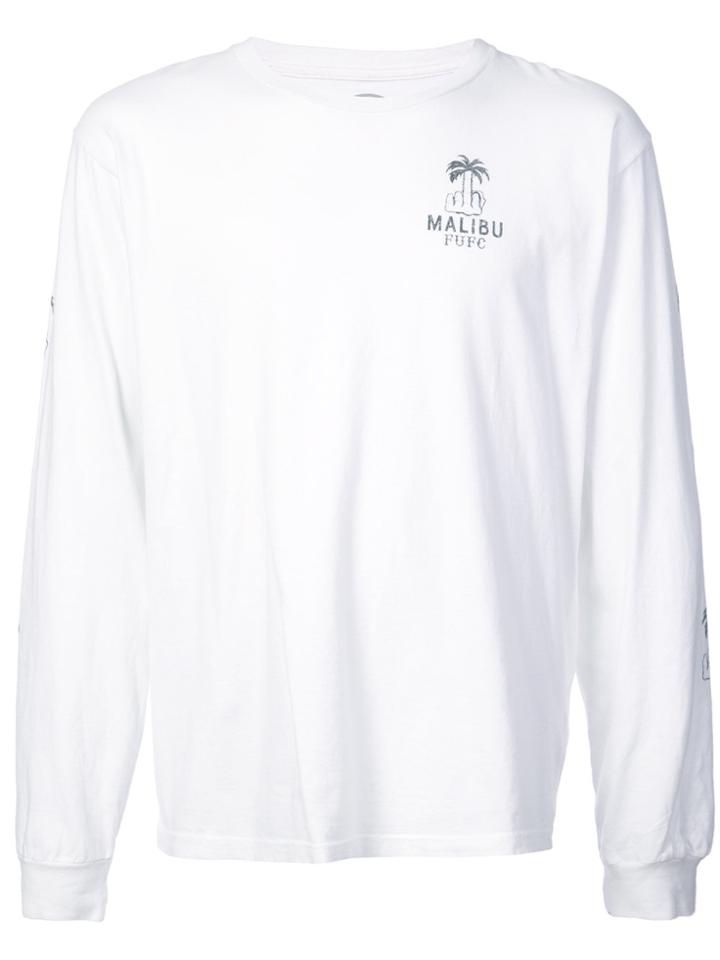 Local Authority Slogan-detail Long-sleeve T-shirt - White