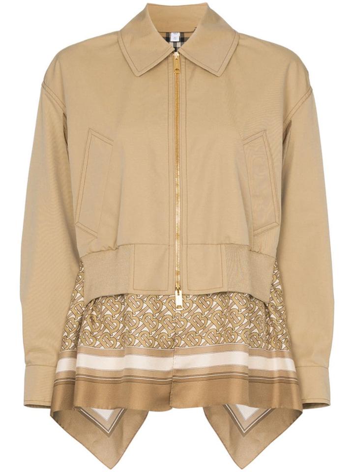 Burberry Scarf Detail Harrington Jacket - Neutrals