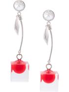Jiwinaia Maraschino Cherry Earrings - White