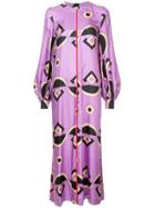 Marni All-over Print Dress - Purple