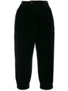 Yves Saint Laurent Pre-owned '1970s Cropped Trousers - Black