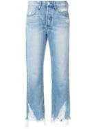 3x1 - Cropped Pants - Women - Cotton - 24, Women's, Blue, Cotton