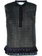 3.1 Phillip Lim Fringed Perforated Top
