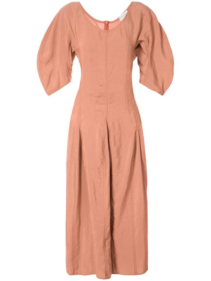 Lemaire Puff Sleeve Dress - Nude & Neutrals