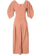 Lemaire Puff Sleeve Dress - Nude & Neutrals
