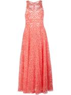 Marchesa Notte Embellished Floral Evening Dress