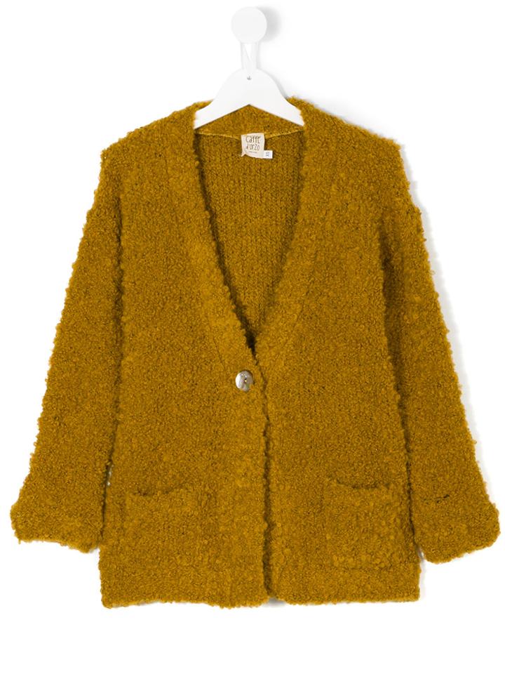 Caffe' D'orzo V-neck Cardigan - Yellow & Orange