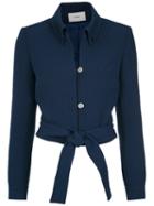Egrey - Belted Jacket - Women - Polyester/spandex/elastane/viscose - 34, Blue, Polyester/spandex/elastane/viscose