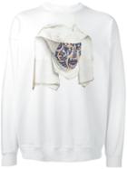 Y / Project 'woman' Sweatshirt, Adult Unisex, Size: Medium, White, Cotton