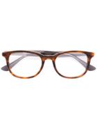 Ray-ban Square Frame Glasses, Brown, Acetate
