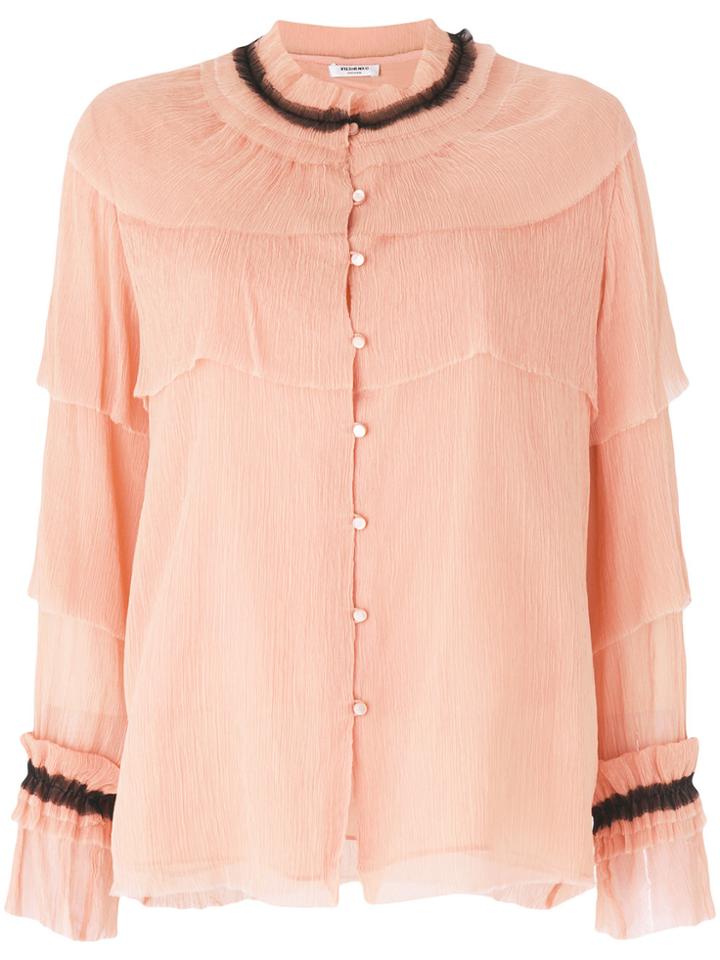 Vilshenko Layered Blouse - Pink & Purple
