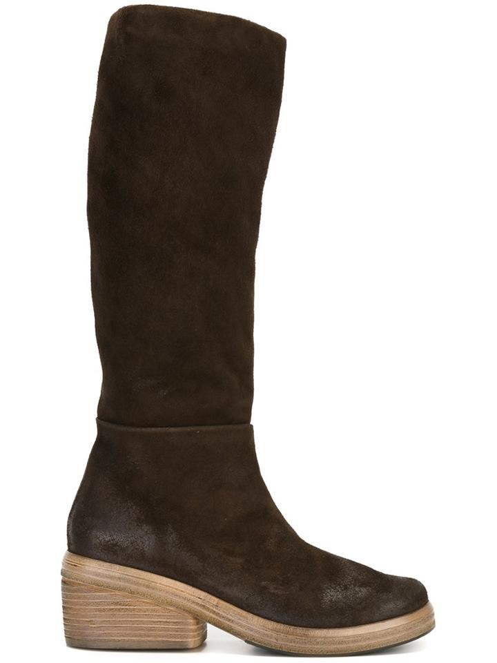 Marsèll 't.moro' Block Heel Boots - Brown