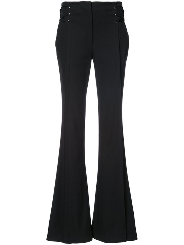 Jason Wu Soft Stretch Lace-up Bootcut Trousers - Black
