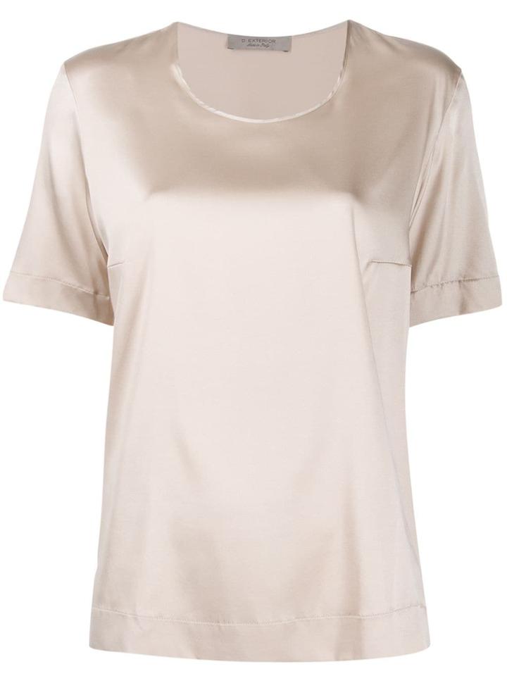 D.exterior Short-sleeve Blouse - Neutrals