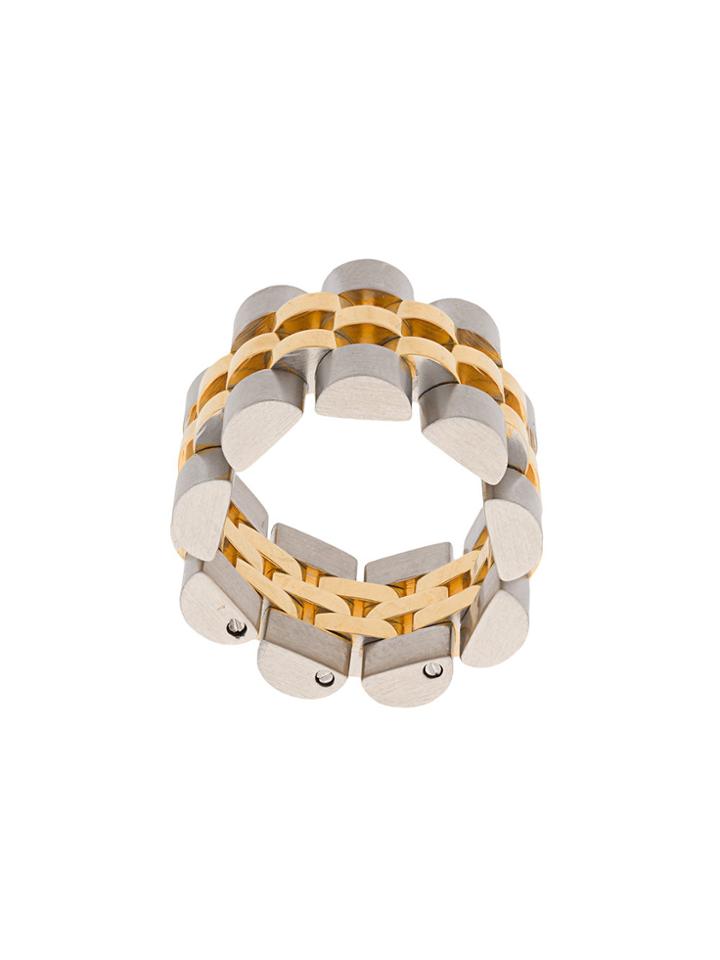Alexander Wang Woven Chain Ring - Metallic