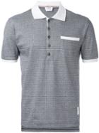 Thom Browne Checked Polo Shirt, Men's, Size: I, Black, Cotton