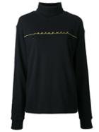 G.v.g.v. Authentic Turtleneck Sweatshirt, Women's, Size: Xs, Black, Cotton/nylon