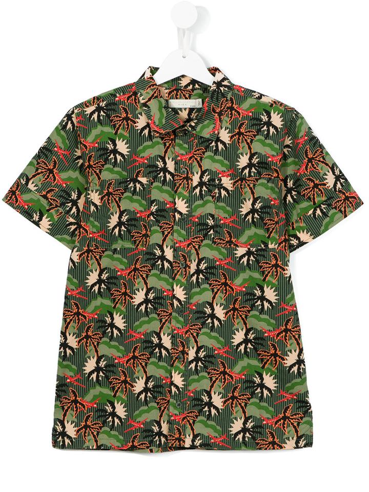 Stella Mccartney Kids Palm Tree Print Shirt, Boy's, Size: 14 Yrs, Green