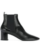 Saint Laurent High Shine Ankle Boots - Black