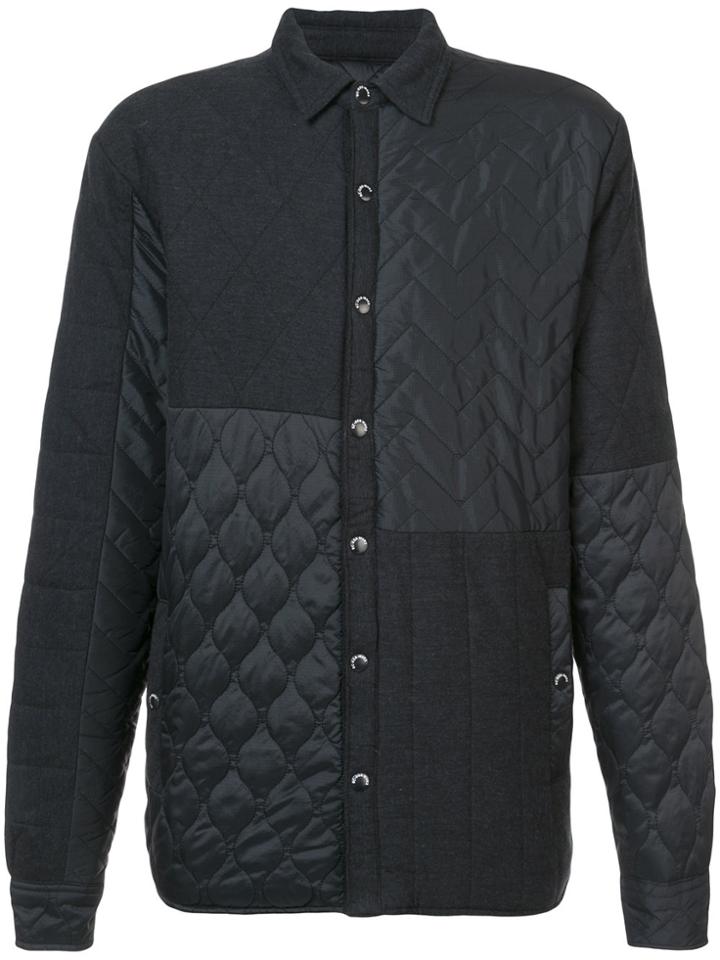 Mostly Heard Rarely Seen Quilted Shirt Jacket - Black