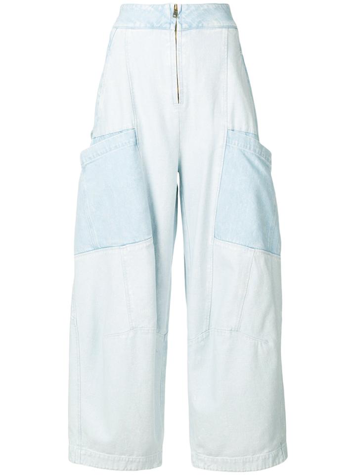 Chloé Flared Fitted Jeans - Grey