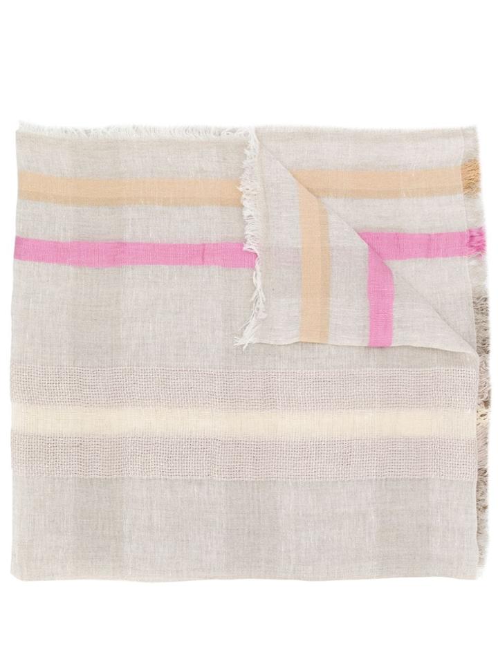 Lorena Antoniazzi Frayed Scarf - Neutrals