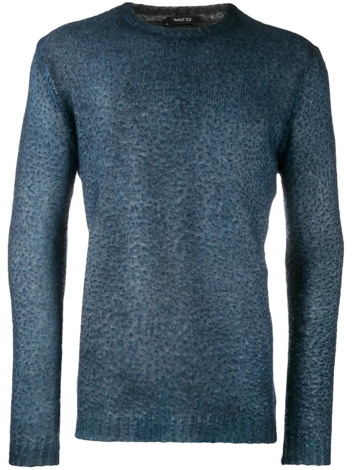 Avant Toi Textured Sweatshirt - Blue