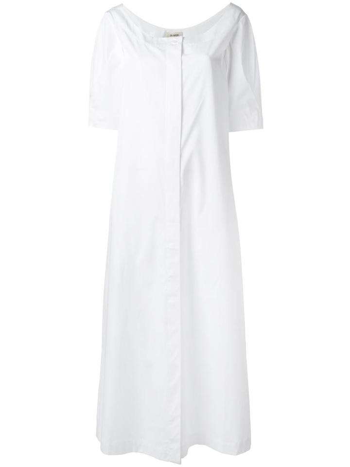 Isa Arfen Long Shirt Dress, Women's, Size: 10, White, Cotton