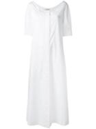 Isa Arfen Long Shirt Dress, Women's, Size: 10, White, Cotton