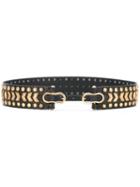 Dodo Bar Or Studded Belt, Women's, Size: Small, Black, Leather/metal