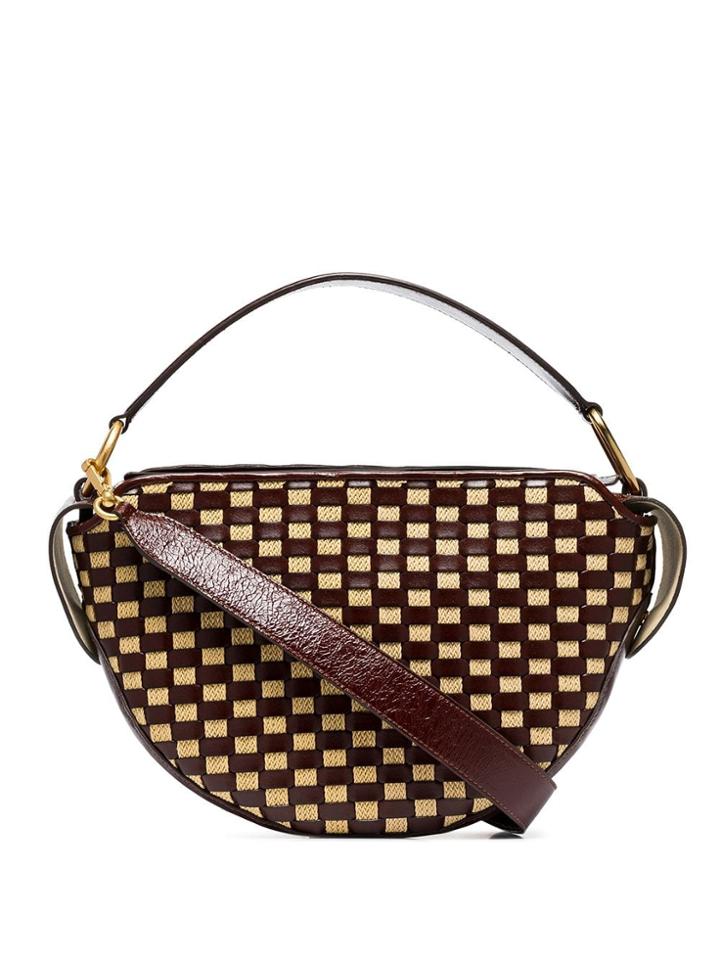 Wandler Yara Woven Shoulder Bag - Brown
