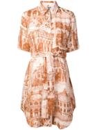Acne Studios Printed Shirt Dress - Neutrals