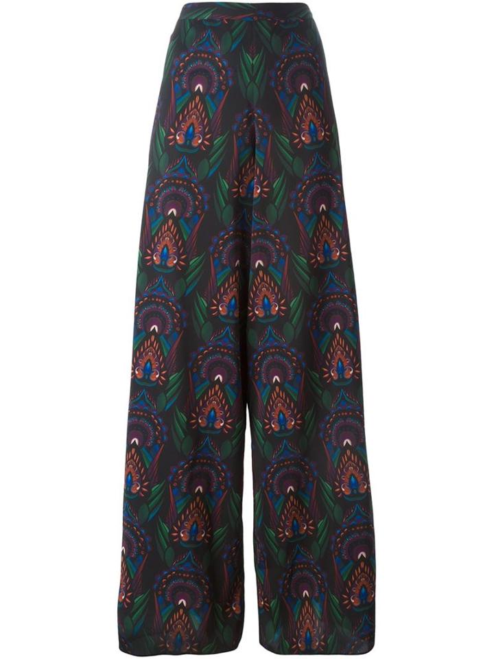 Alice+olivia Printed Wide Leg Trousers